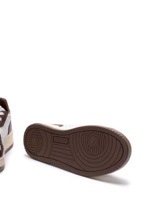 AUTRY Sneakers Medalist Low In Pelle Bicolor Bianca e Marrone - AUTRY Offerta Anniversario