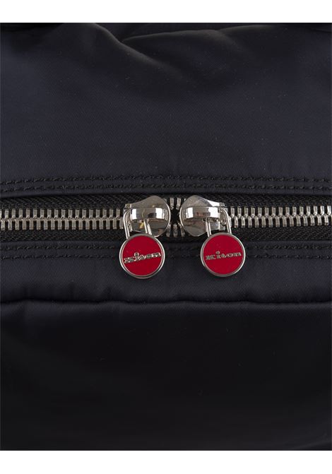 KITON Zaino Nero In Nylon Nero Con Logo - KITON Comprane uno, ottenene uno gratis