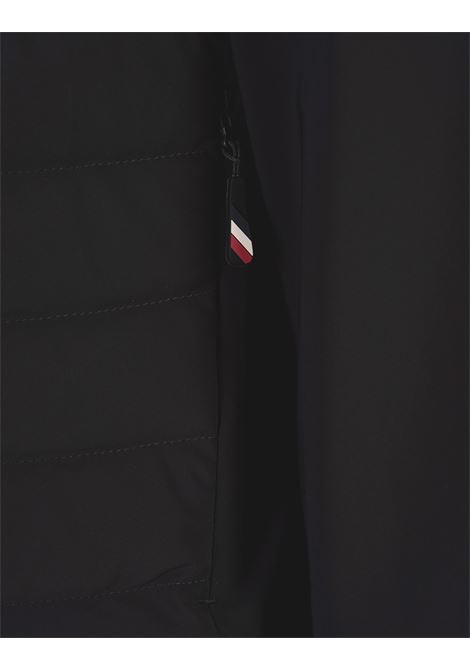MONCLER GRENOBLE Felpa Imbottita Nera Con Zip e Stampa Logata - MONCLER GRENOBLE Offerte giornaliere