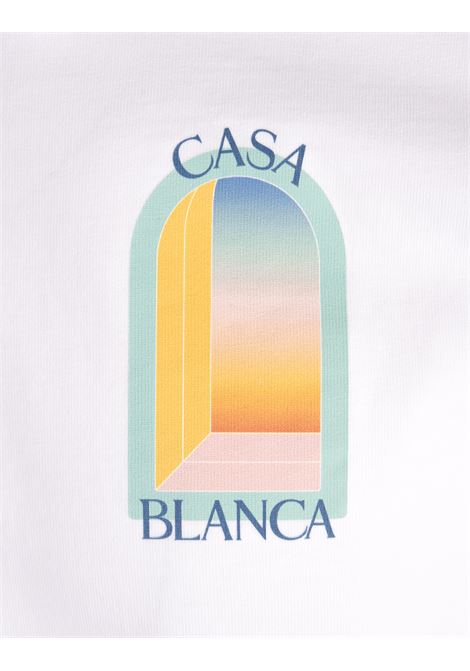 CASABLANCA T-Shirt L'Arc Coloré Bianca - CASABLANCA Enormi risparmi