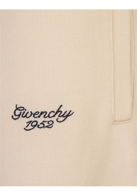 GIVENCHY Pantaloni Da Jogging Avorio Con Logo - GIVENCHY Super Saving Price