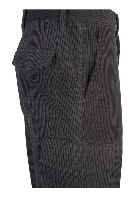 BOSS Pantaloni Cargo In Velluto a Coste Antracite - BOSS Rilascio limitato