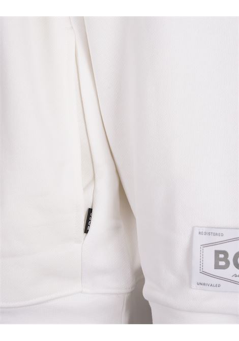 BOSS Felpa a Collo Alto Bianca Con Patch Logo - BOSS Ultimi due giorni