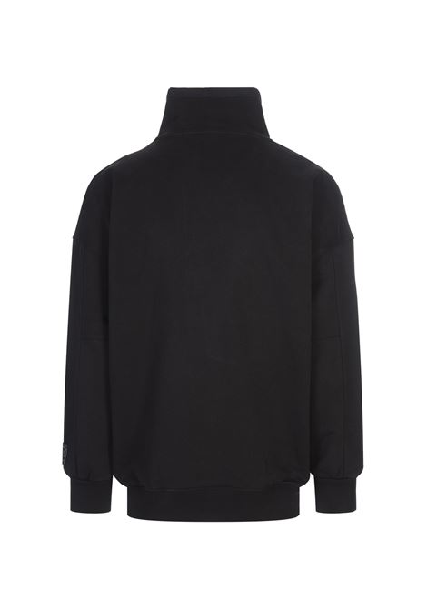 BOSS Felpa a Collo Alto Nera Con Patch Logo - BOSS Ultimo giorno