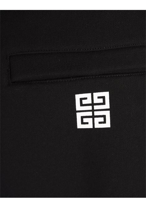 GIVENCHY Bermuda Neri Con Logo a Contrasto - GIVENCHY Promozione temporanea