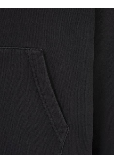 PALM ANGELS Felpa Con Cappuccio Burning Palm Grigia - PALM ANGELS Fino al 65% di sconto