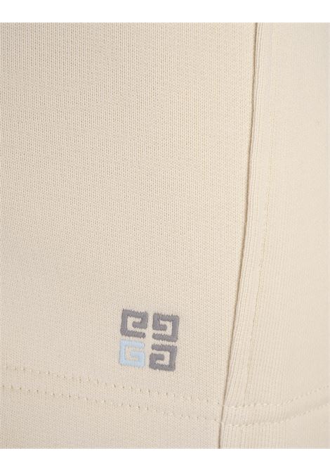 GIVENCHY Bermuda Avorio Con Logo 4G Bicolore - GIVENCHY Sostegno trimestrale