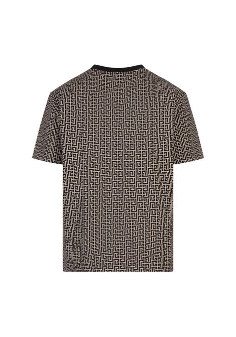 BALMAIN T-Shirt Monogram Con Etichetta Pierre Balmain - BALMAIN Solo un giorno rimasto