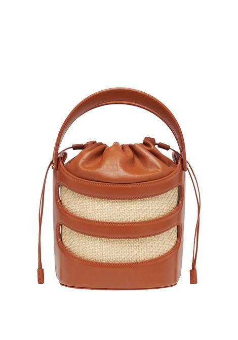 ALEXANDER MCQUEEN Borsa A Secchiello The Rise in Tan/Naturale - ALEXANDER MCQUEEN Negozi Online