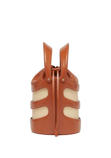 ALEXANDER MCQUEEN Borsa A Secchiello The Rise in Tan/Naturale - ALEXANDER MCQUEEN Negozi Online