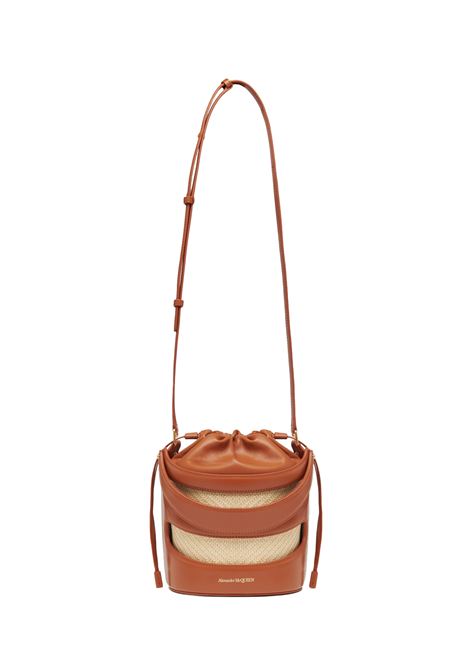 ALEXANDER MCQUEEN Borsa A Secchiello The Rise in Tan/Naturale - ALEXANDER MCQUEEN Negozi Online