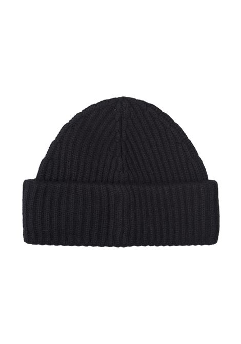 RALPH LAUREN Berretto Nero In Lana e Cashmere Con Pony Ricamato - RALPH LAUREN Sottocosto