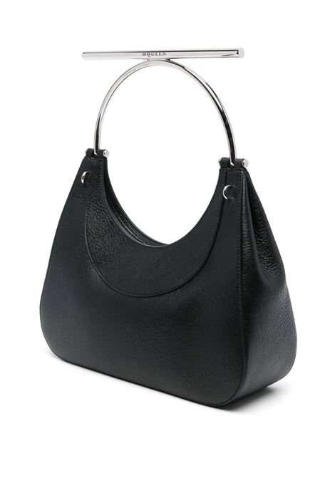 ALEXANDER MCQUEEN Borsa T-Bar Nera - ALEXANDER MCQUEEN Vendita Calda