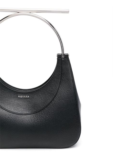 ALEXANDER MCQUEEN Borsa T-Bar Nera - ALEXANDER MCQUEEN Vendita Calda