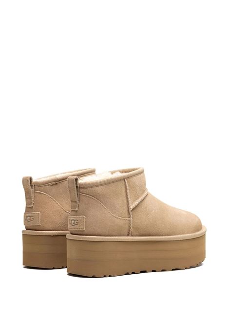 UGG Stivali Con Plateau Classic Ultra Mini Sand - UGG Vendita Economica