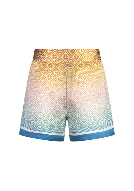 CASABLANCA Shorts In Seta Gradient Monogram - CASABLANCA Offerte esclusive