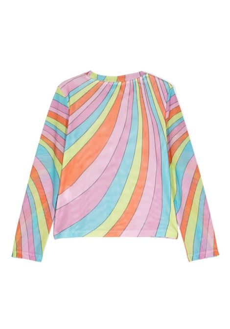 STELLA MCCARTNEY KIDS Top in Rete Multicolore con Grafica Stella - STELLA MCCARTNEY KIDS Prezzo basso