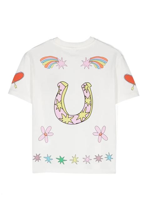 STELLA MCCARTNEY KIDS T-Shirt Bianca Con Grafica Stelle Cadenti - STELLA MCCARTNEY KIDS Offerta settimanale