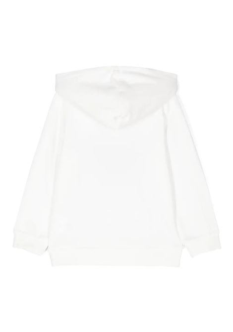 STELLA MCCARTNEY KIDS Felpa con Cappuccio Bianca con Grafica Stella Applicata - STELLA MCCARTNEY KIDS Latest stili