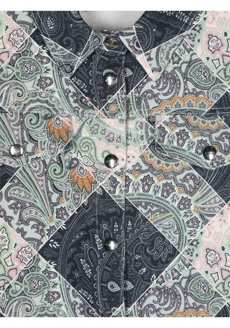 ETRO KIDS Giacca In Denim Paisley Blu Navy - ETRO KIDS Fino al 65% di sconto