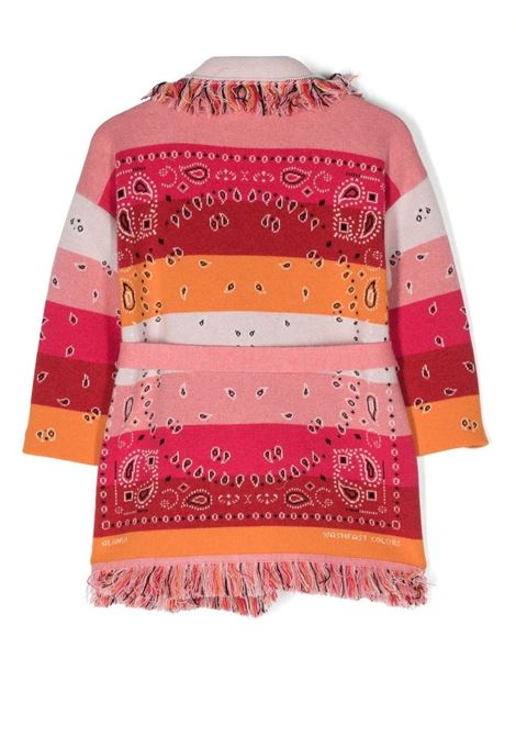 ALANUI KIDS Cardigan Bandana A Strisce Rosa e Multicolore - ALANUI KIDS Black Friday Prezzi