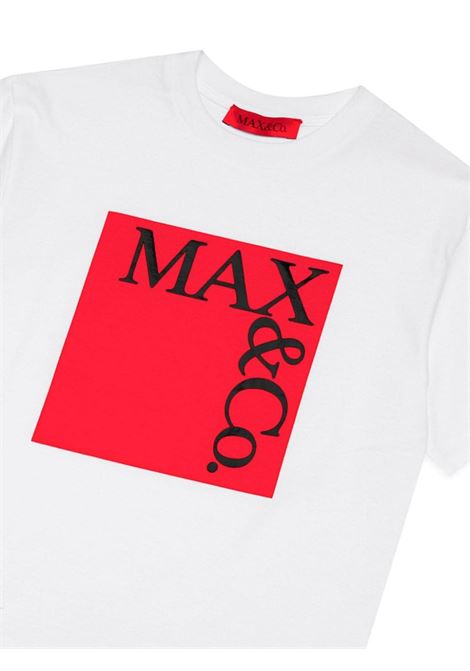 MAX&CO. KIDS T-Shirt Icona Con Logo In Bianco e Rosso - MAX&CO. KIDS Pezzi Unici