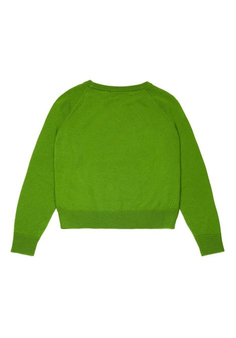 MAX&CO. KIDS Pullover In Lana Verde Con Cuore - MAX&CO. KIDS Soddisfazione Garantita