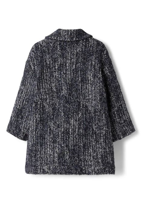 IL GUFO Cappotto In Tweed Blu - IL GUFO Sconto