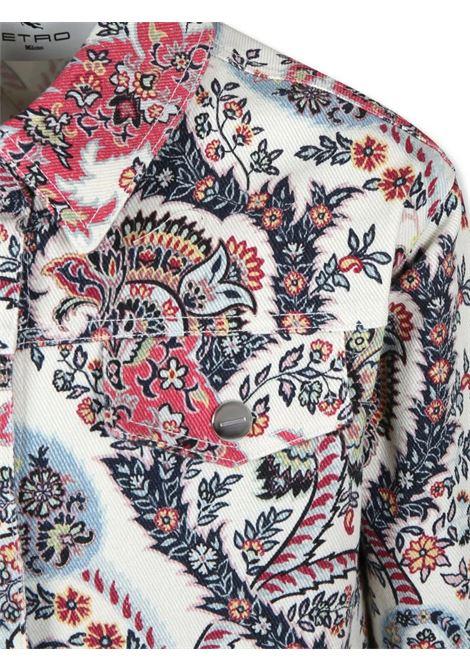 ETRO KIDS Giubbotto Outerwear Bianco Con Motivi Paisley - ETRO KIDS Outlet