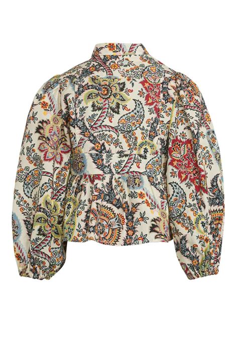 ETRO KIDS Blusa Bianca Con Motivo Paisley Multicolor - ETRO KIDS In Vendita