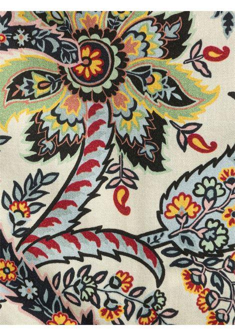 ETRO KIDS Blusa Bianca Con Motivo Paisley Multicolor - ETRO KIDS In Vendita