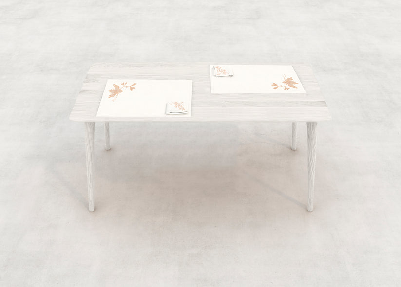 Sans Tabù Tovagliette Americane in lino grezzo & 2 tovaglioli - Peach Blossom Sconto