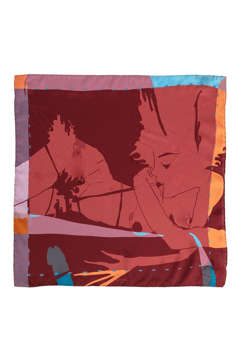 Sans Tabù Foulard pura seta "Burn Baby Burn" Moda