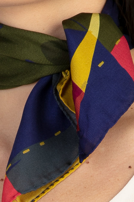 Sans Tabù Foulard pura seta "Burn Baby Burn" Moda