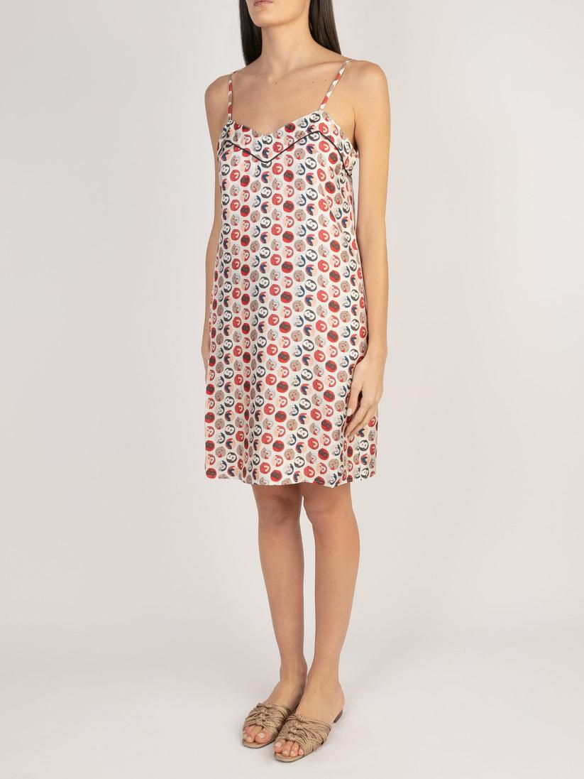 Sans Tabù Slipdress pura seta “Il bacio” - Steel Consegna Veloce