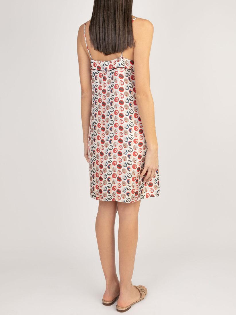 Sans Tabù Slipdress pura seta “Il bacio” - Steel Consegna Veloce