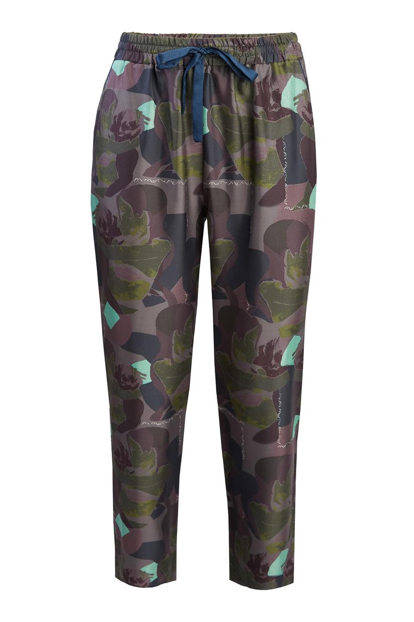 Sans Tabù Pantaloni lunghi in pura seta “Pillow Talk” – Dusk Qualità Garantita