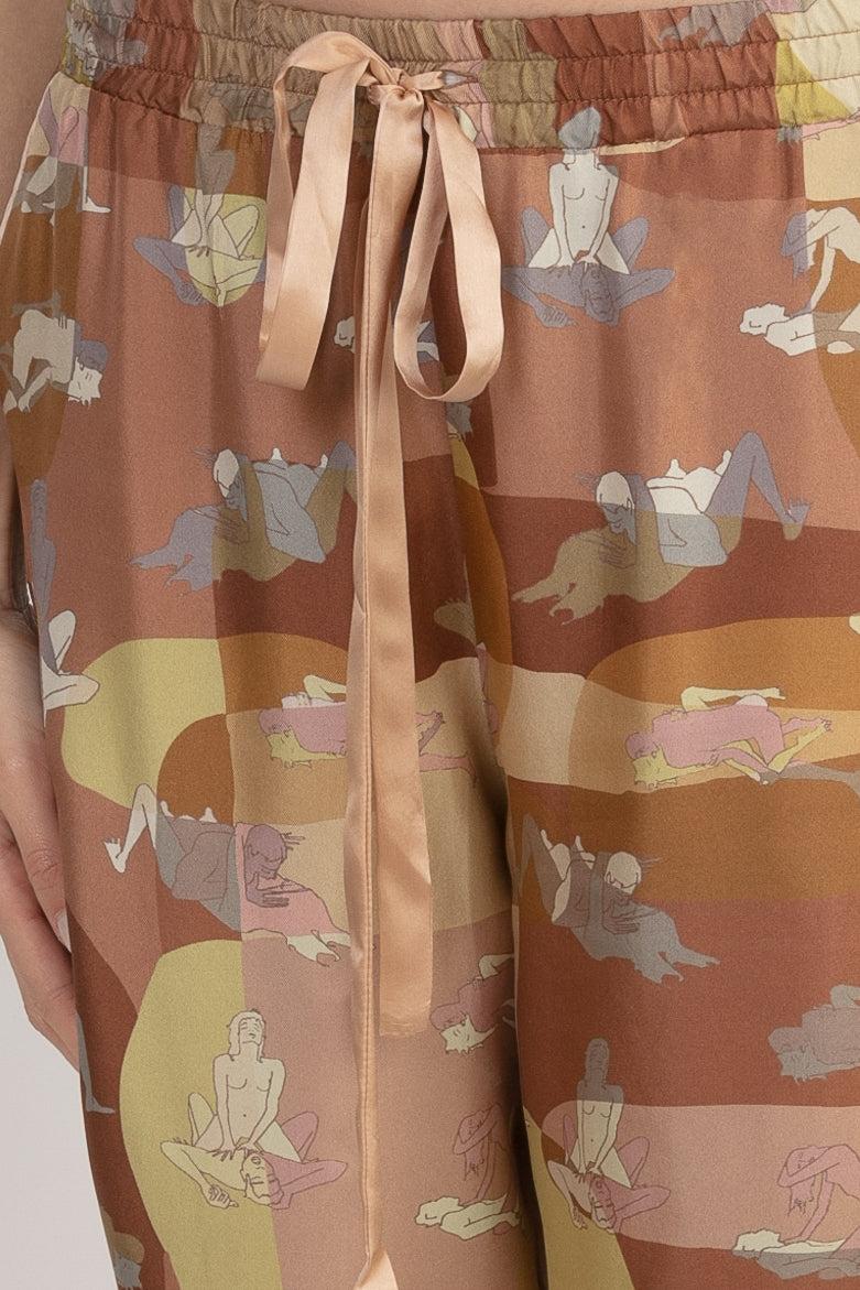 Sans Tabù Pantaloni lunghi in pura seta “L’amore” - Twilight Promozione Limitata