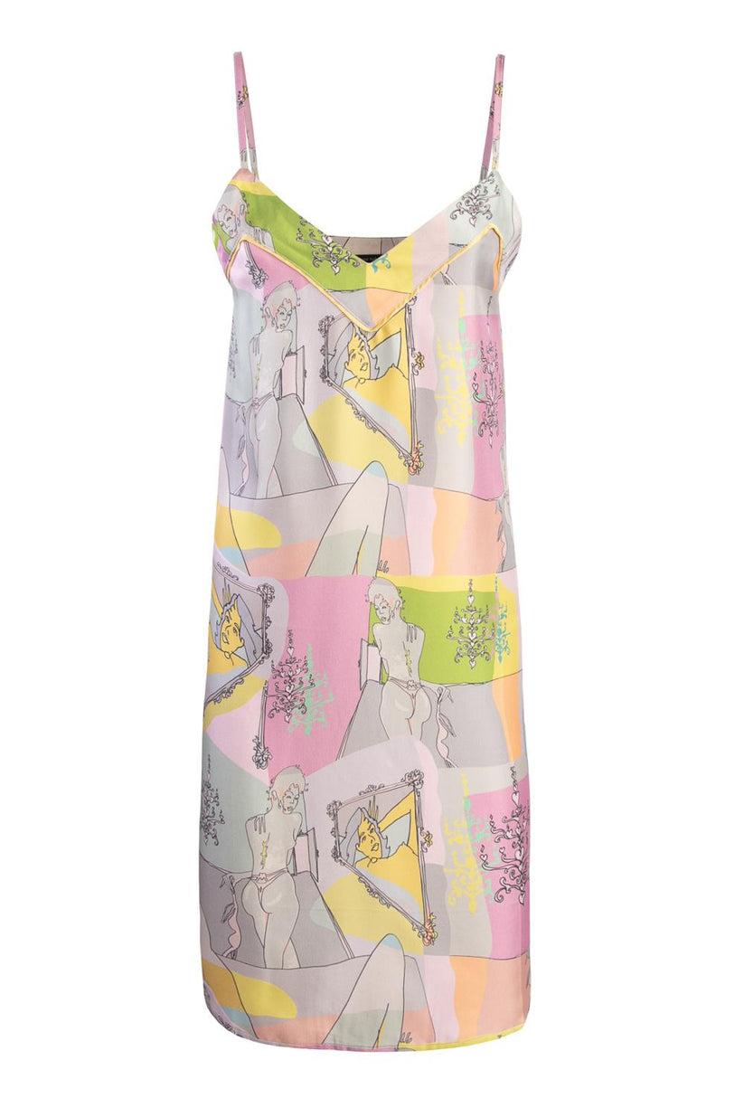 Sans Tabù Slipdress pura seta “Specchio Delle Mie Brame” - Rose Moda
