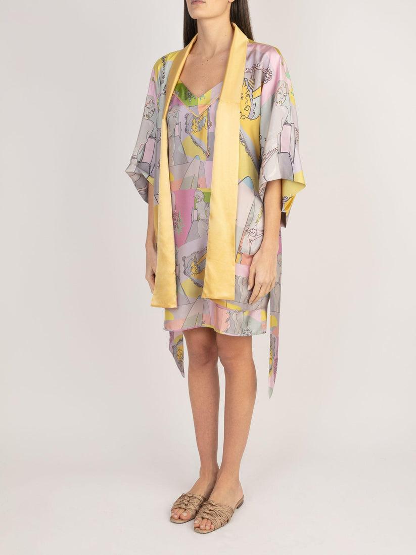 Sans Tabù Slipdress pura seta “Specchio Delle Mie Brame” - Rose Moda