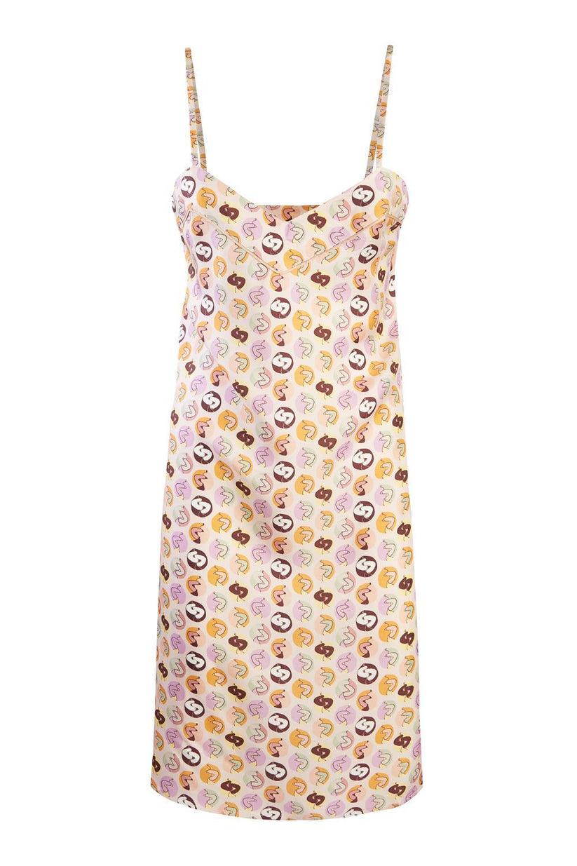 Sans Tabù Slipdress pura seta “Il bacio”- Nude Italy