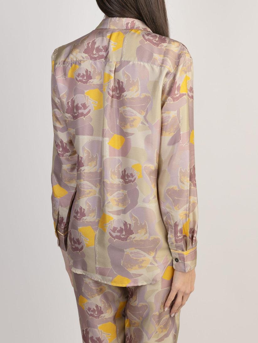 Sans Tabù Camicia in pura seta a maniche lunghe “Pillow Talk” - Dawn 2025