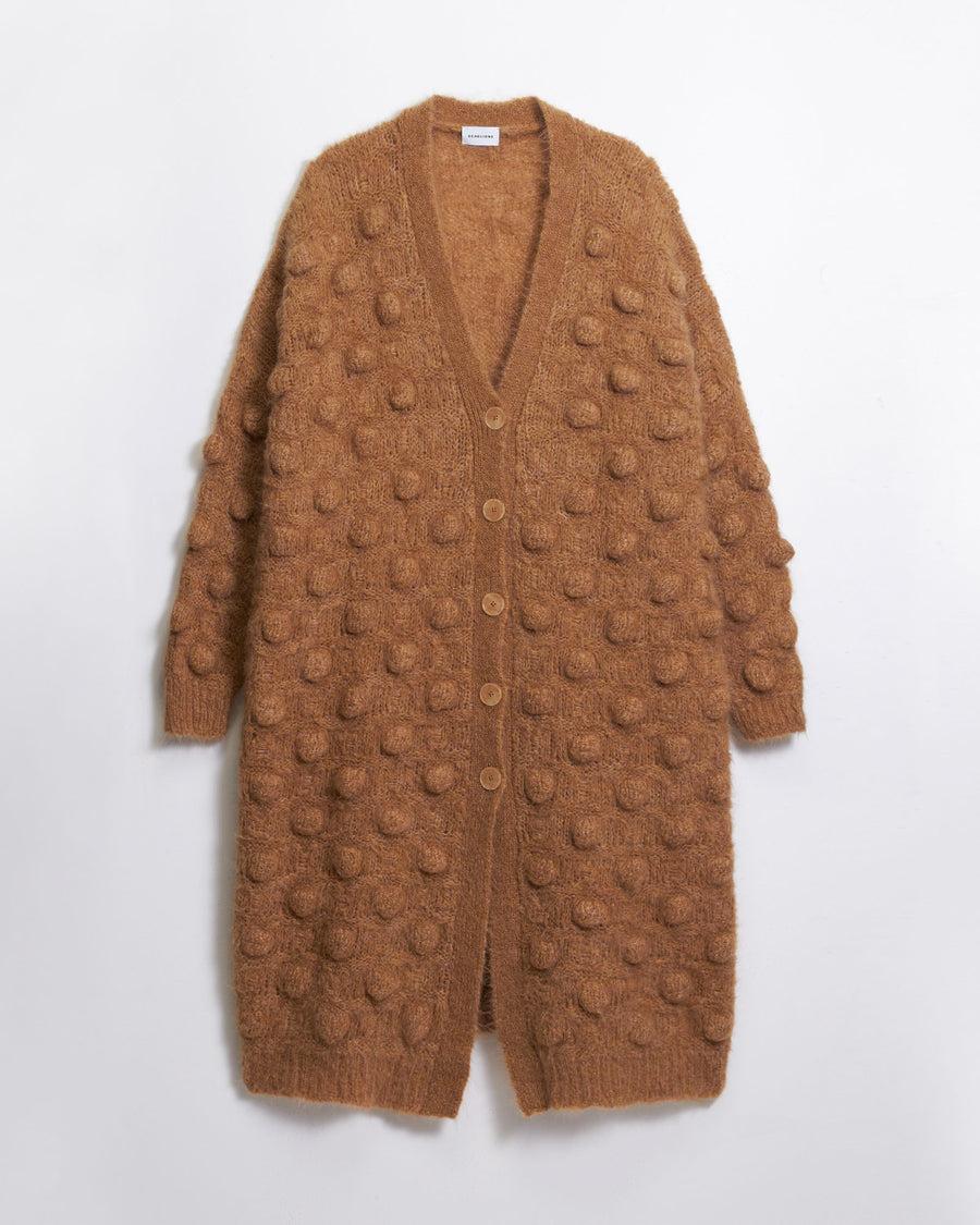 Scaglione COAT MAXY CARDIGAN OVER HAZELNUT STITCH CARAMEL Shopping Online