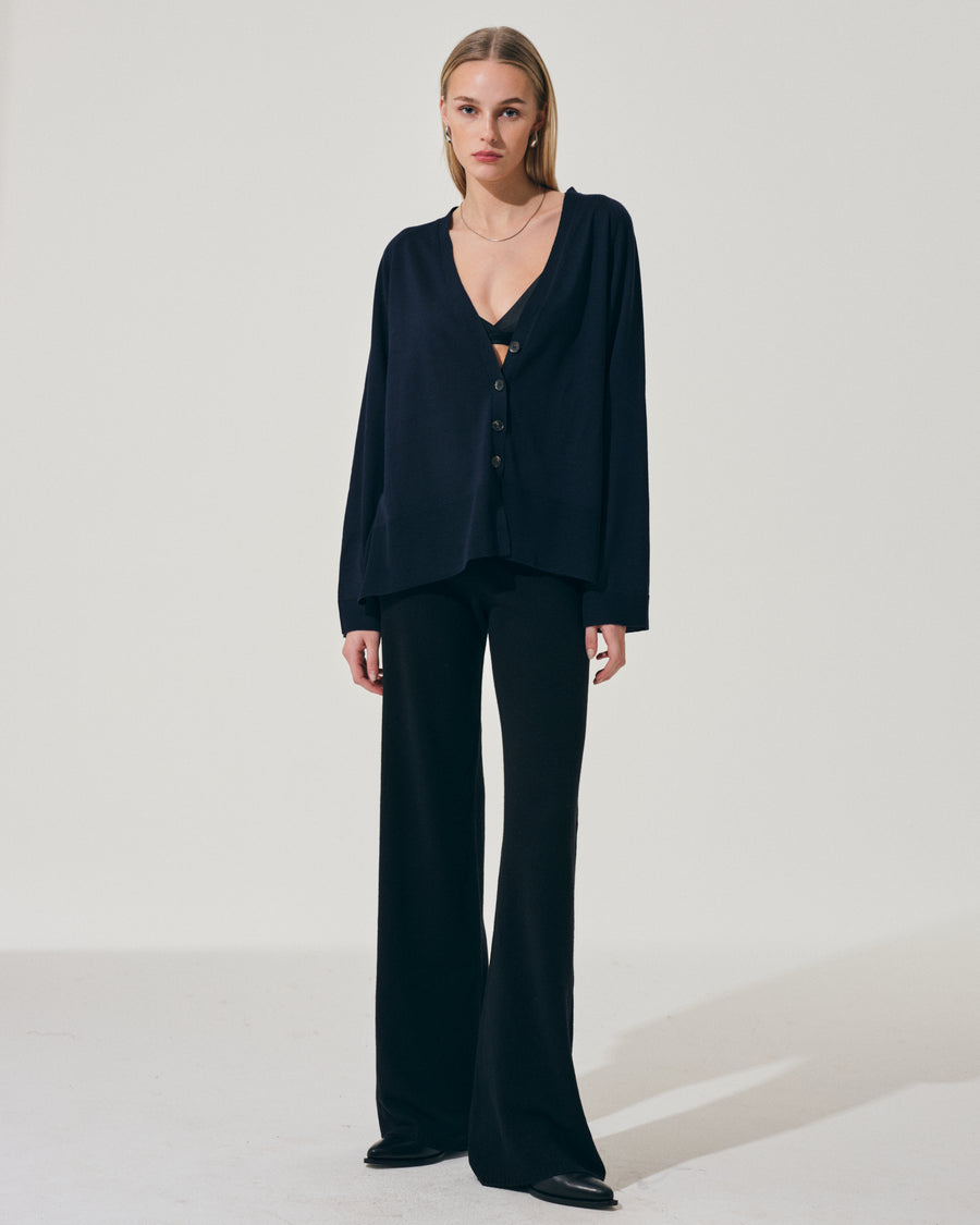 Scaglione CARDIGAN MERINO LUX NAVY Convenienza