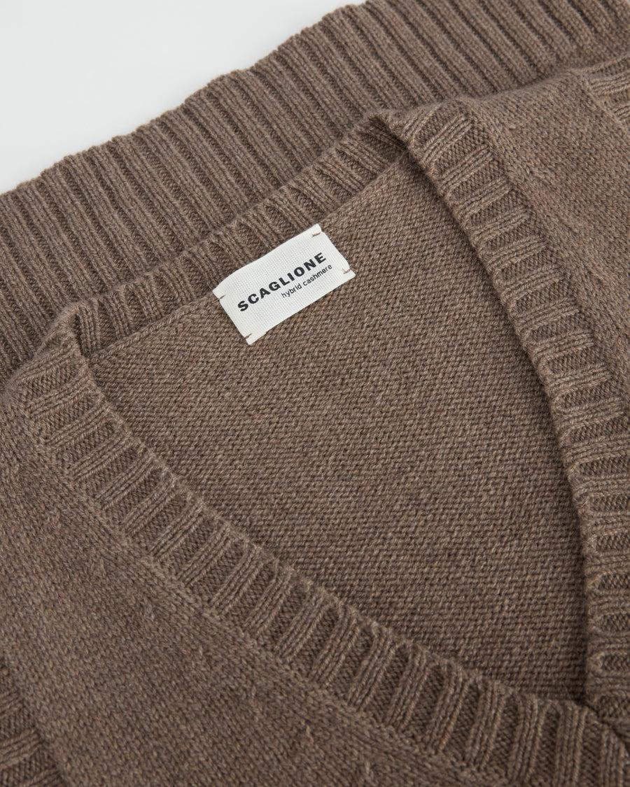 Scaglione GILET SOFT HYBRID CASHMERE TAUPE Online