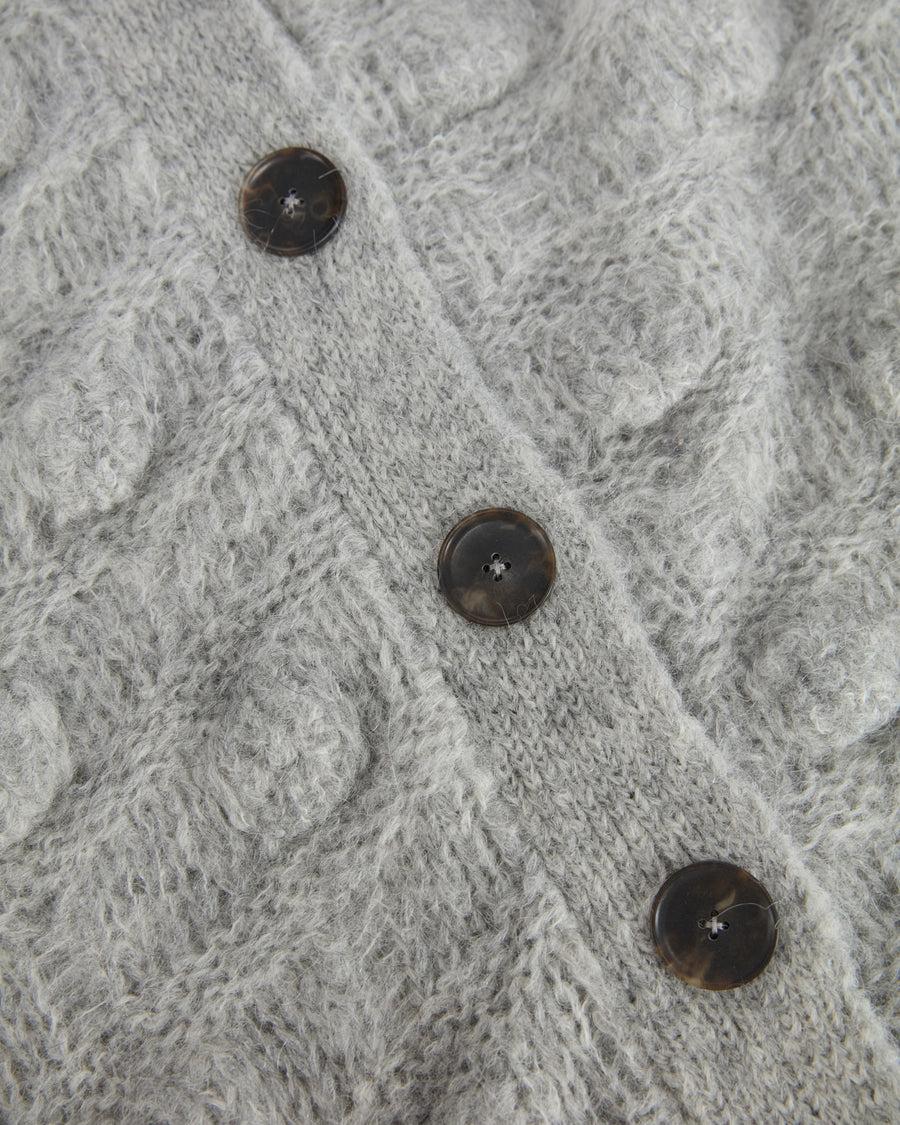 Scaglione COAT MAXY CARDIGAN OVER HAZELNUT STITCH GREY Negozio