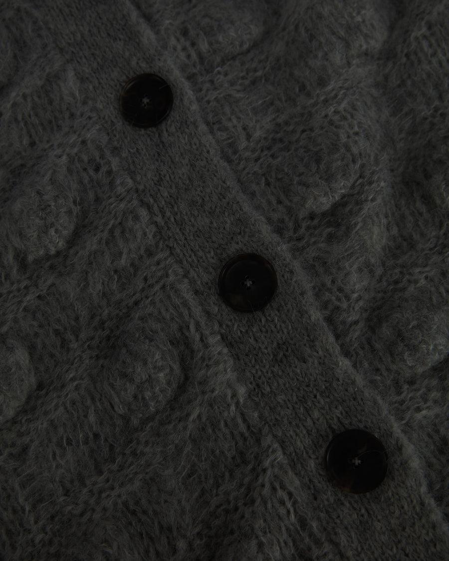 Scaglione COAT MAXY CARDIGAN OVER HAZELNUT STITCH BLACK In Saldo