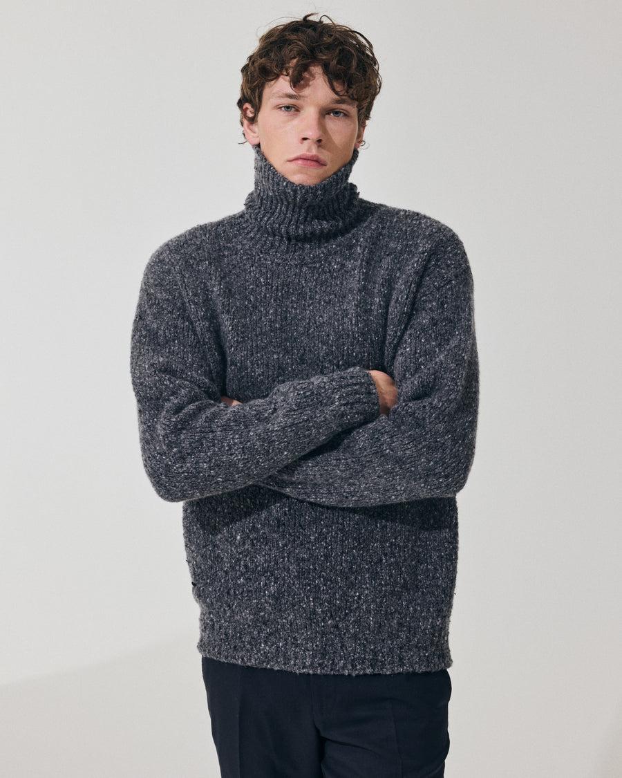 Scaglione TURTLE NECK MAXI CASHMOULINE' BLACK Pezzi Unici