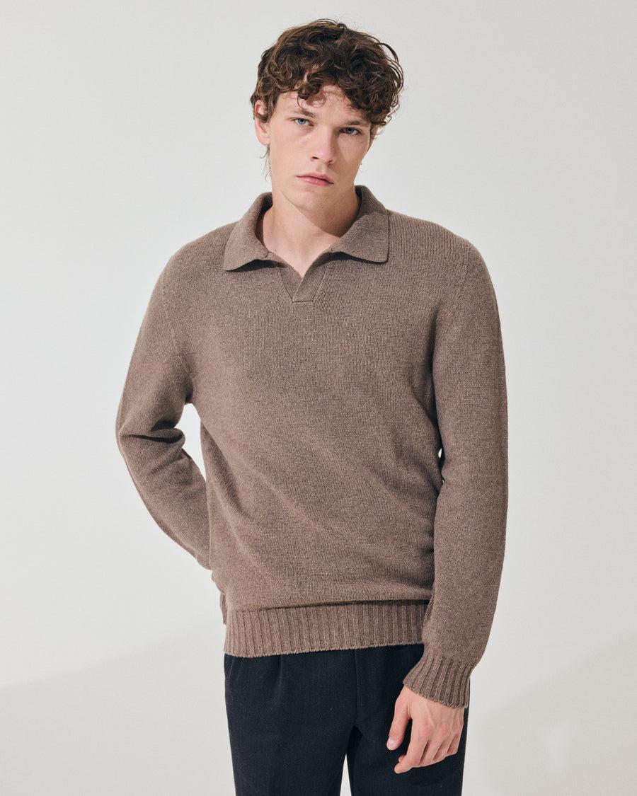 Scaglione OPEN POLO HYBRD CASHMERE TAUPE Acquista Ora