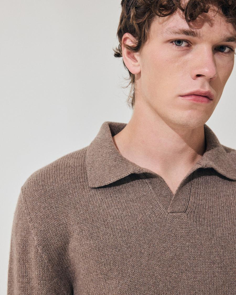 Scaglione OPEN POLO HYBRD CASHMERE TAUPE Acquista Ora
